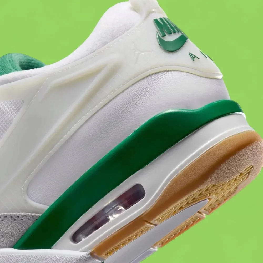 Jordan Men's White and Green Trainers